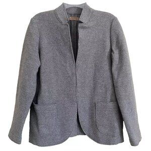 Falconeri Fleece Wool Jacket Blazer Large Made in Italy Quiet Luxury Old Money